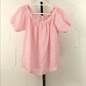 J. Crew Factory Striped Off-the-Shoulder Top